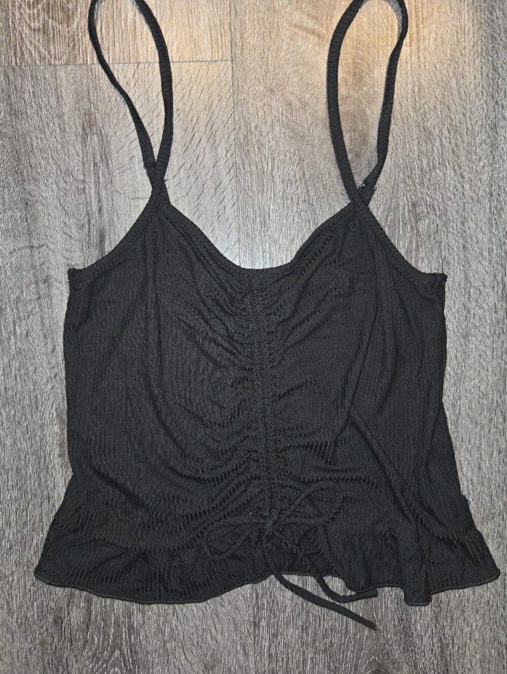 Mix Matchy Ruched Tie-Front Cami